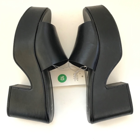 A NEW DAY Ricky Platform Heels High Heeled Sandals Black NWT Women’s Size 10 - Picture 11 of 16